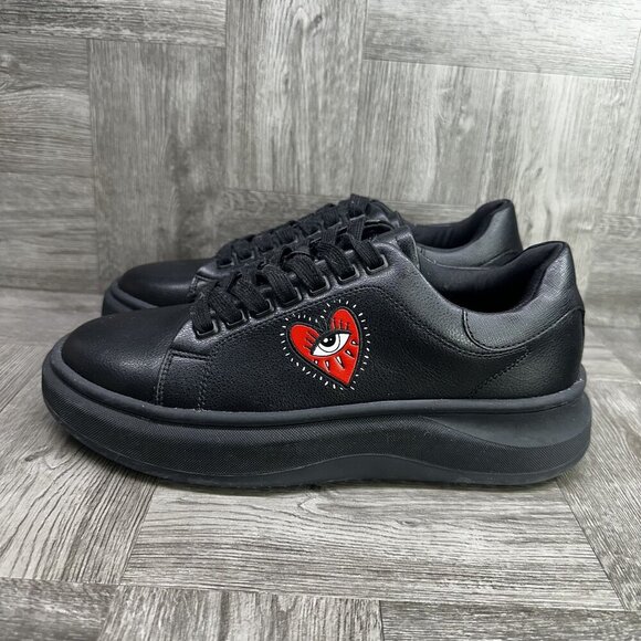 Aldo Lachlen Valentine's Edition Taken Men's size 8 Casual Black Red Shoes - Picture 5 of 8